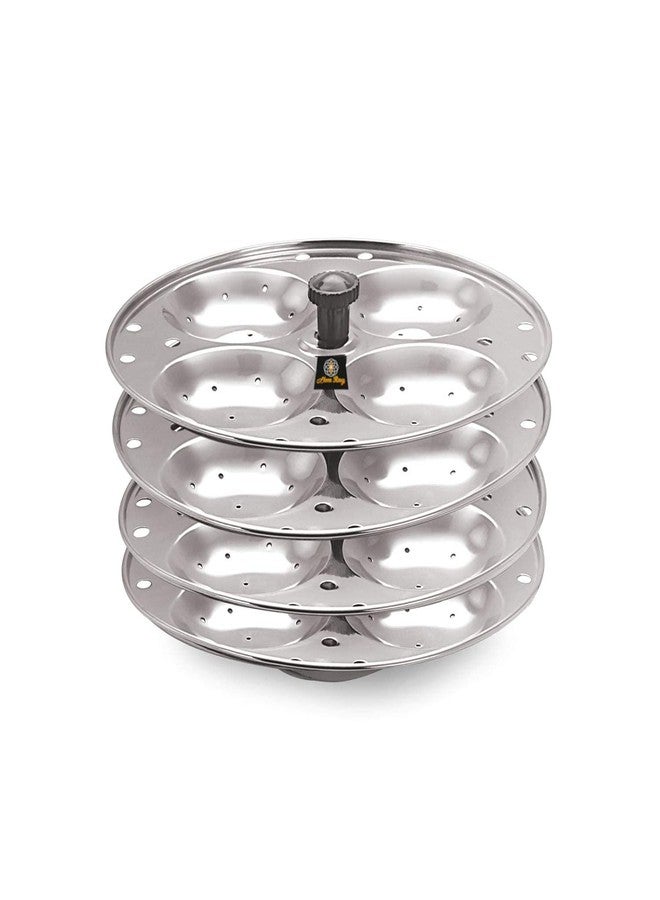 Netizen Non-Stick Stainless Steel Large Size Idli Stand/Idli Maker Makes soft idlis easy at Home, idli maker stainless steel, idly maker, steel idli maker, idli stand (4 Plate (16 Idli)) - Image 5